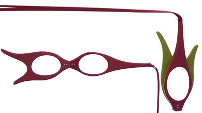 Face a main Tulipe (klappbar)<br/>rosa/grün